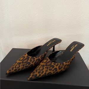 Saint Laurent Leopard Print Heels